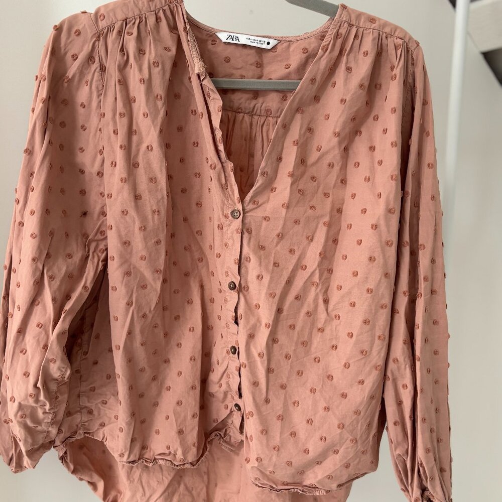 Zara Clip Dot Top